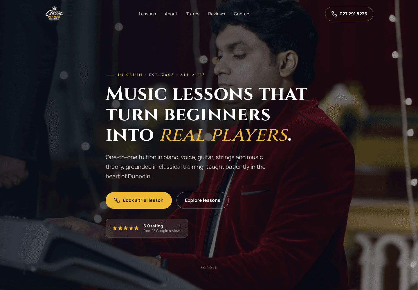 Classic Players desktop website
